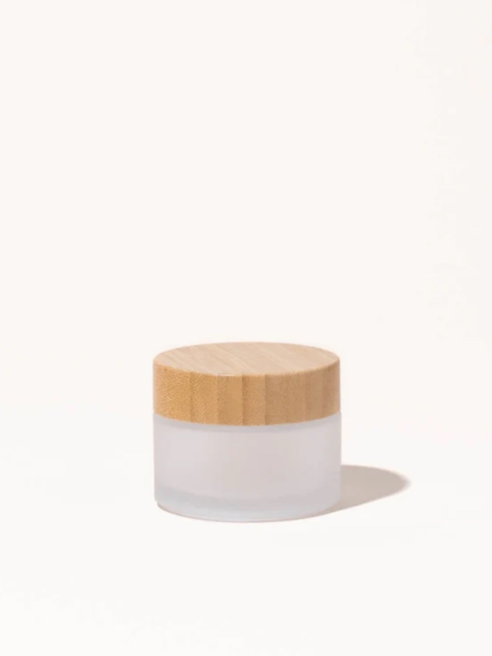 *Set of 60* NEW Makesy 1.7oz / 50ml frosted glass & bamboo jar - Custom Skincare